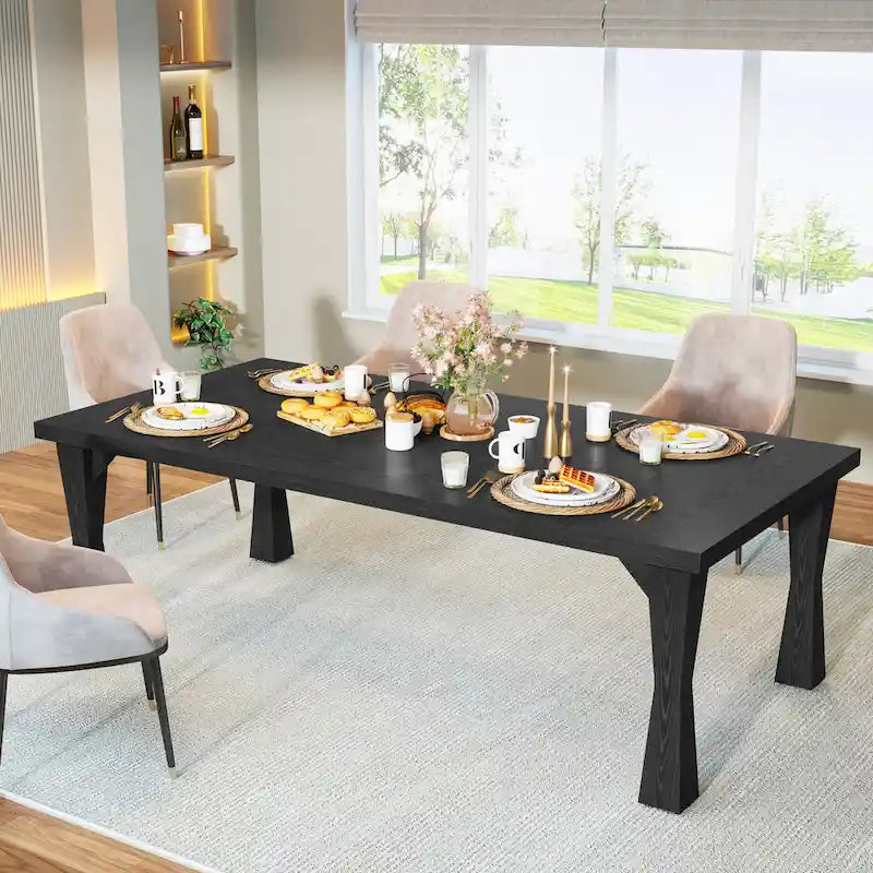 70.86-In Large Dining Table for 6-8 People, Modern Kitchen Table