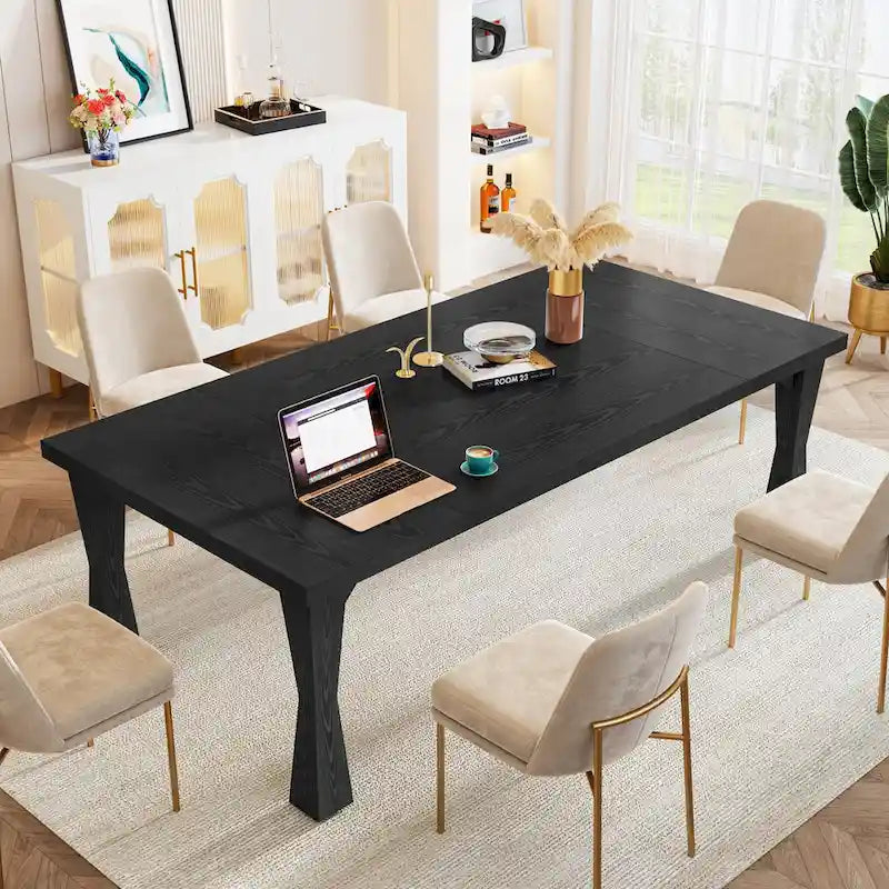 70.86-In Large Dining Table for 6-8 People, Modern Kitchen Table