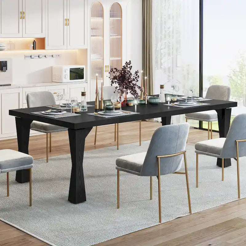 70.86-In Large Dining Table for 6-8 People, Modern Kitchen Table