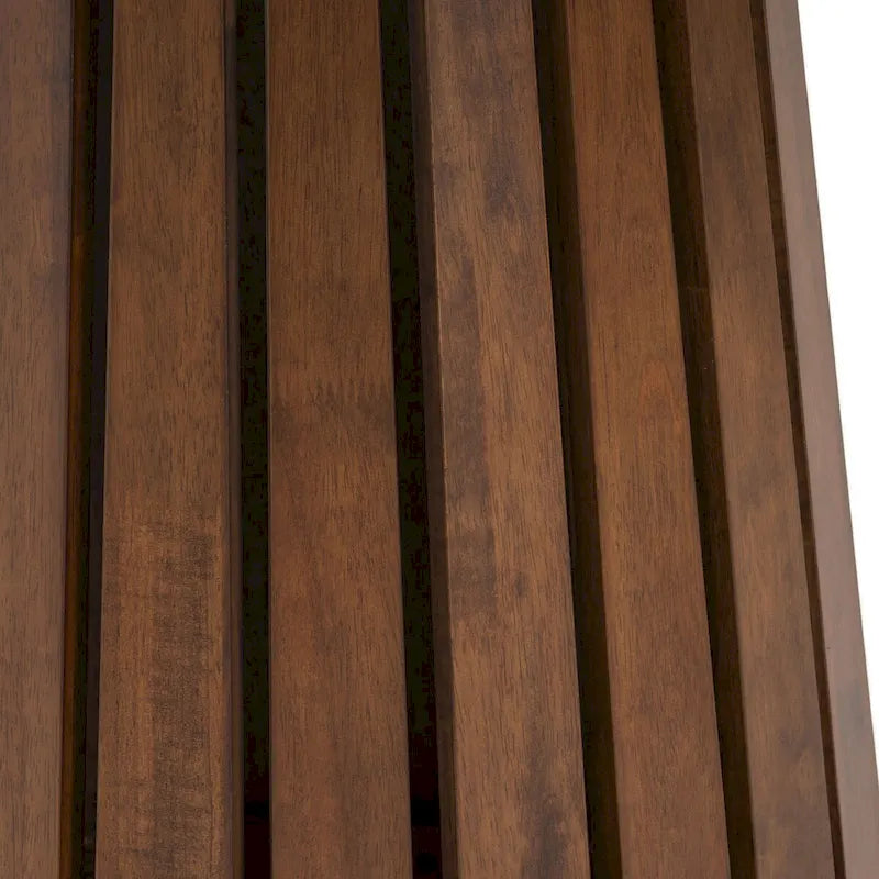 Mid-Century Modern Walnut Round Dining Table