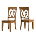 X Back Wood Dining Chair (Set of 2) Classic