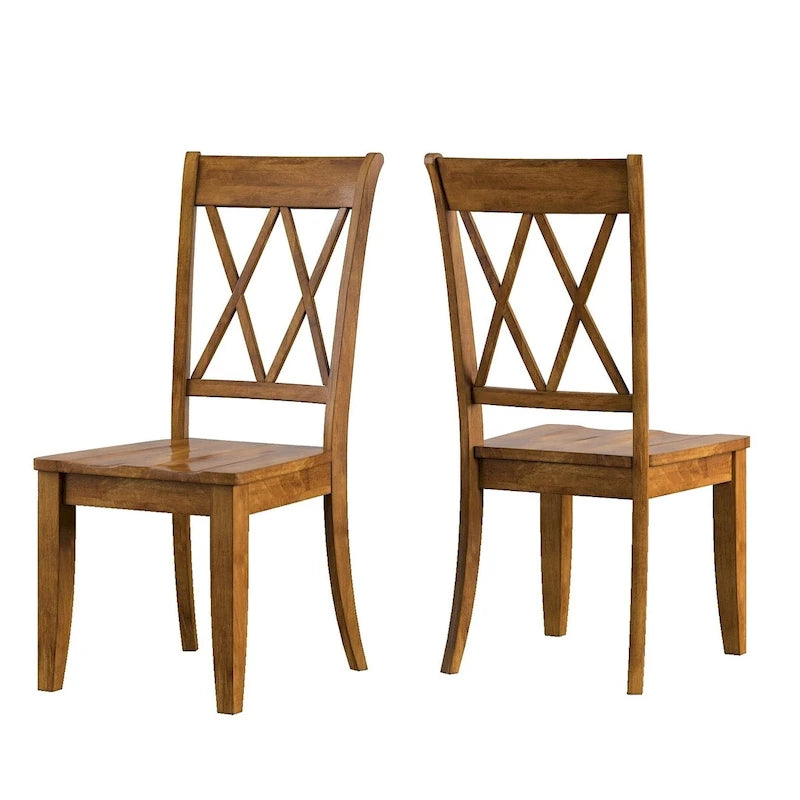 X Back Wood Dining Chair (Set of 2) Classic