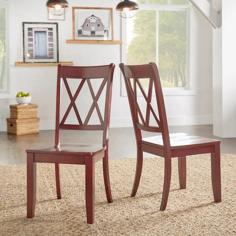X Back Wood Dining Chair (Set of 2) Classic