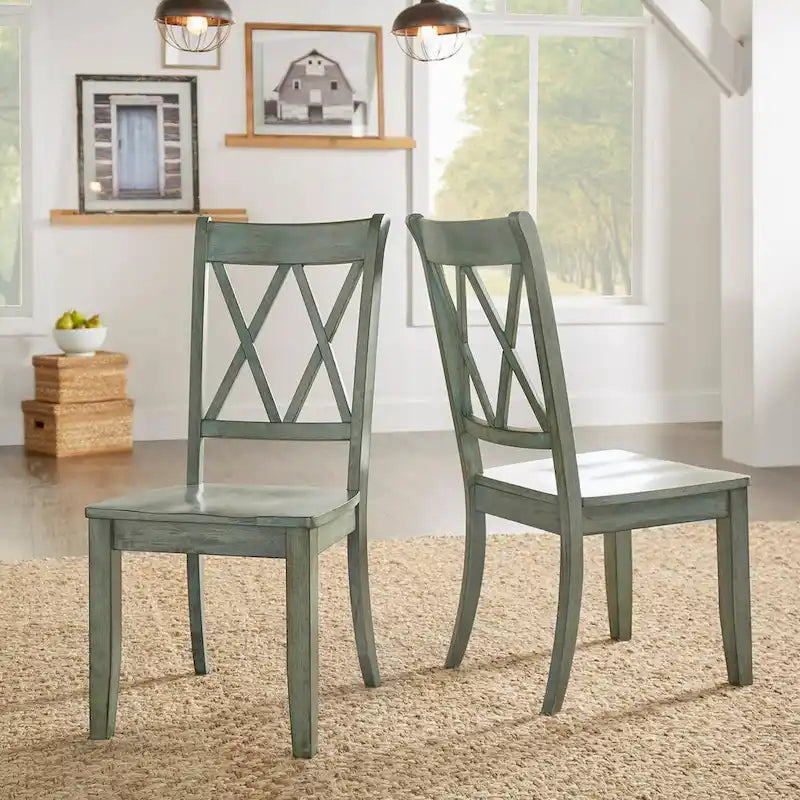 X Back Wood Dining Chair (Set of 2) Classic