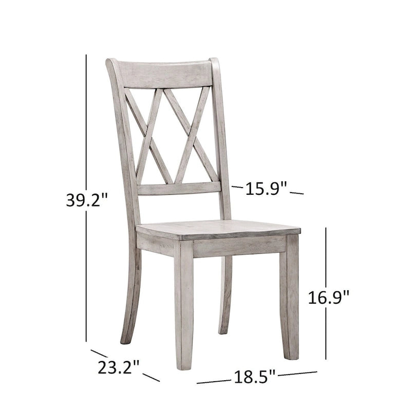 X Back Wood Dining Chair (Set of 2) Classic