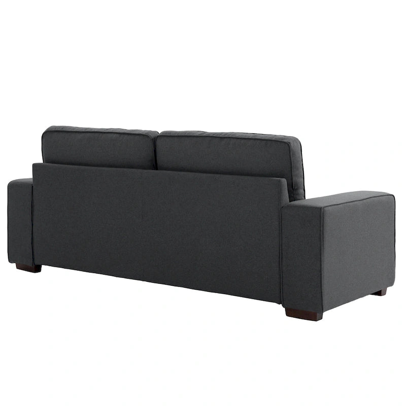 Modern 80 Upholstered Fabric 3-Seater Sofa