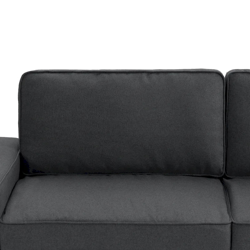 Modern 80 Upholstered Fabric 3-Seater Sofa