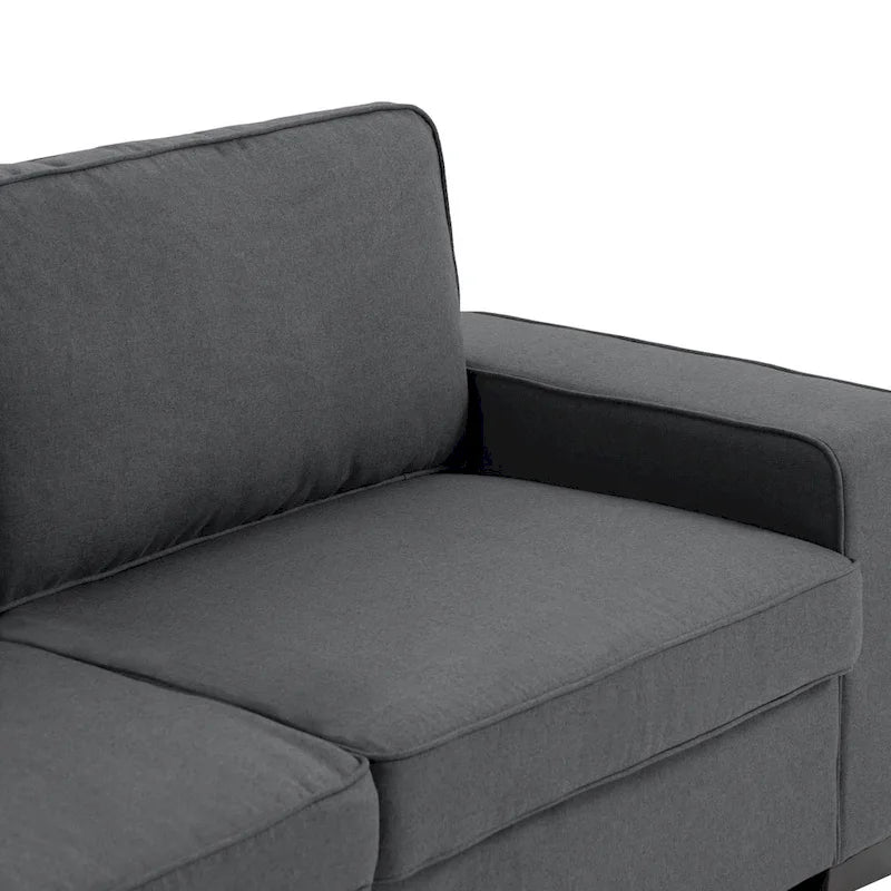 Modern 80 Upholstered Fabric 3-Seater Sofa