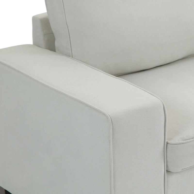 Modern 80 Upholstered Fabric 3-Seater Sofa