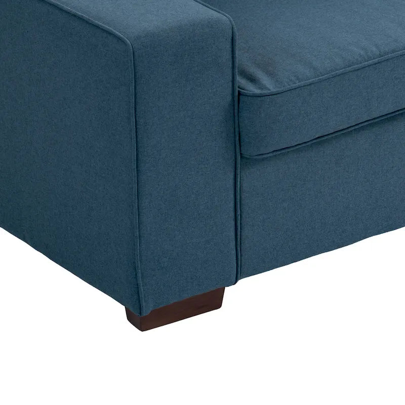 Modern 80 Upholstered Fabric 3-Seater Sofa