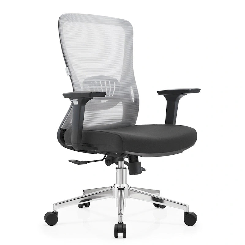 Cotton Office Chair with Mesh Mid-Back Series