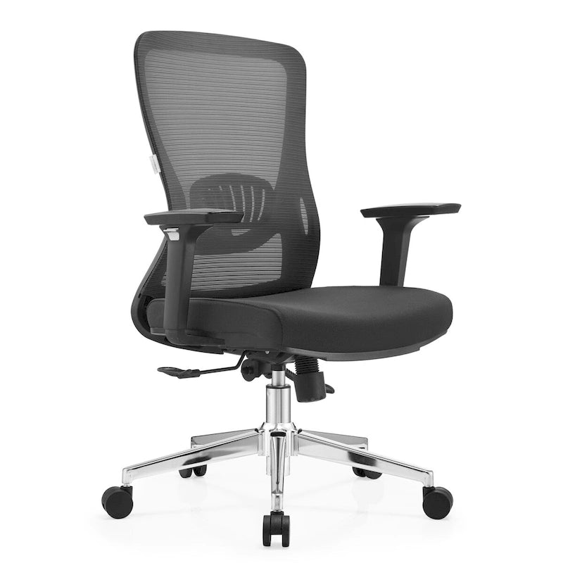 Cotton Office Chair with Mesh Mid-Back Series