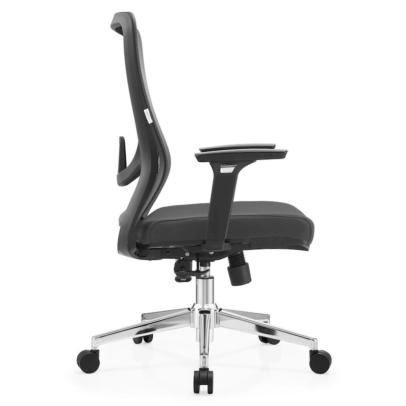 Cotton Office Chair with Mesh Mid-Back Series