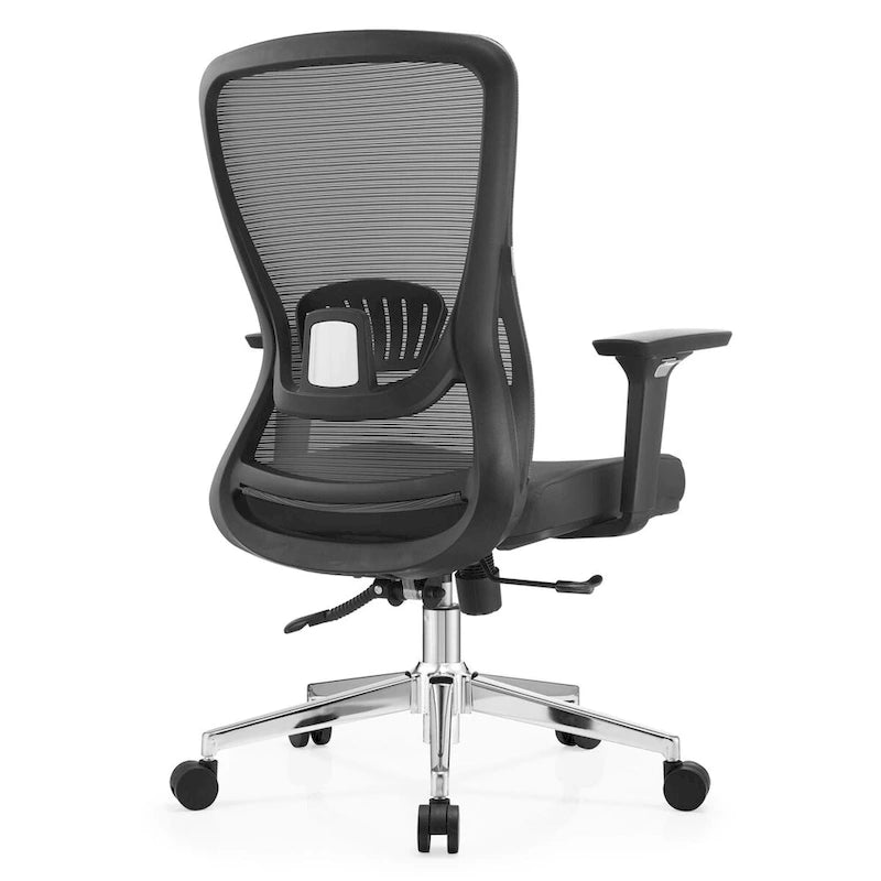 Cotton Office Chair with Mesh Mid-Back Series