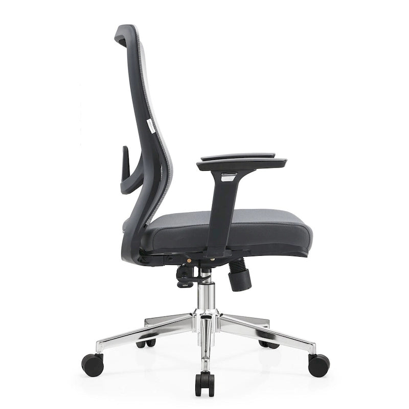 Cotton Office Chair with Mesh Mid-Back Series