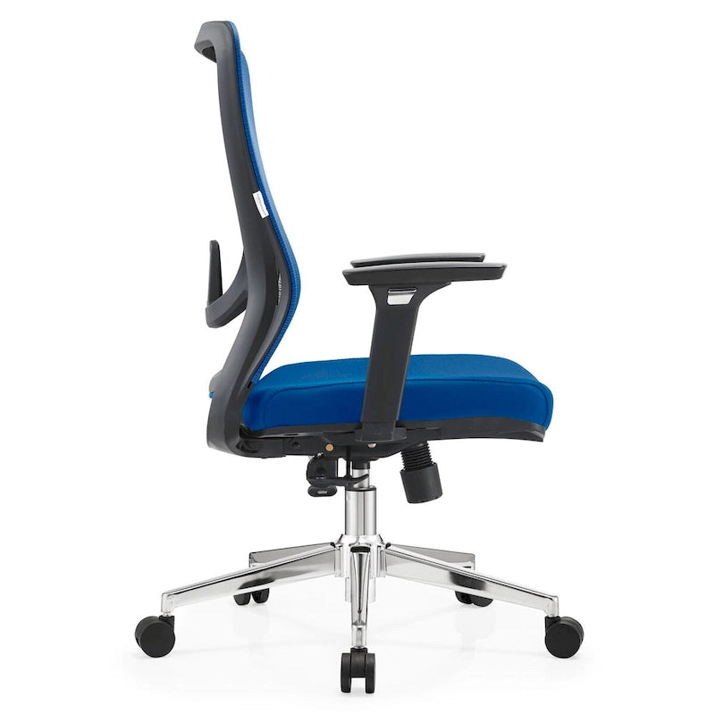 Cotton Office Chair with Mesh Mid-Back Series
