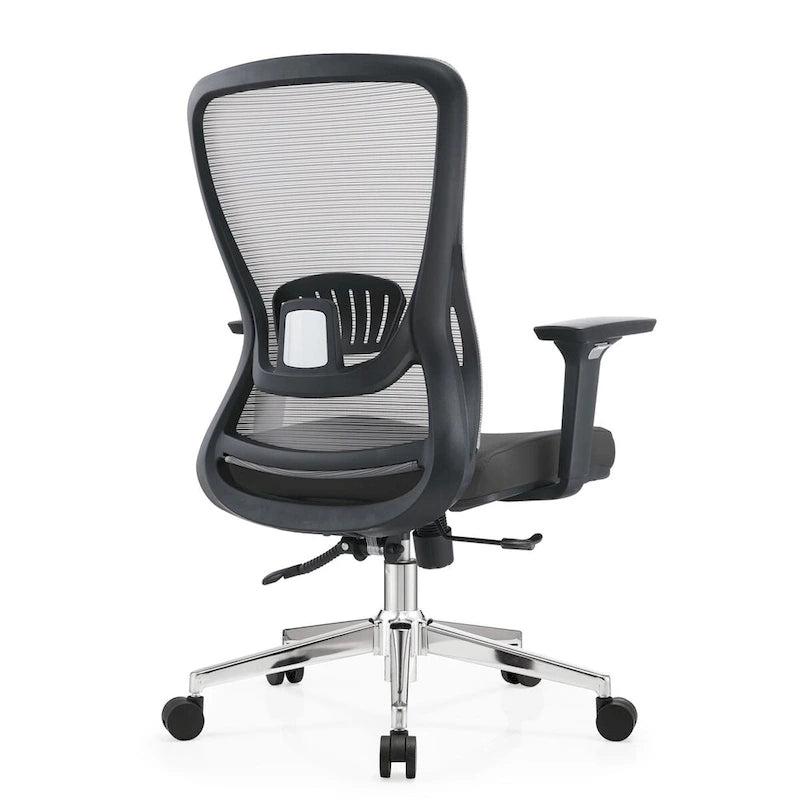 Cotton Office Chair with Mesh Mid-Back Series