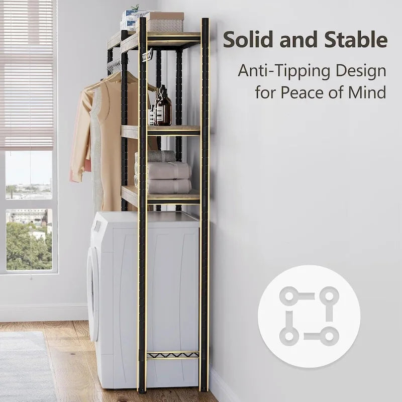 Over The Washer and Dryer Storage Shelf