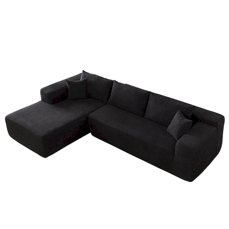 No Assembly Required Chaise Sofa